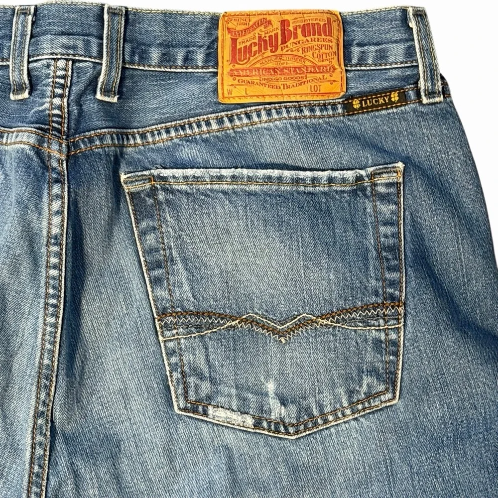 Lucky Brand Professor Regular Fit‎ Straight Leg Jeans Mens 36x30 Mexico Denim